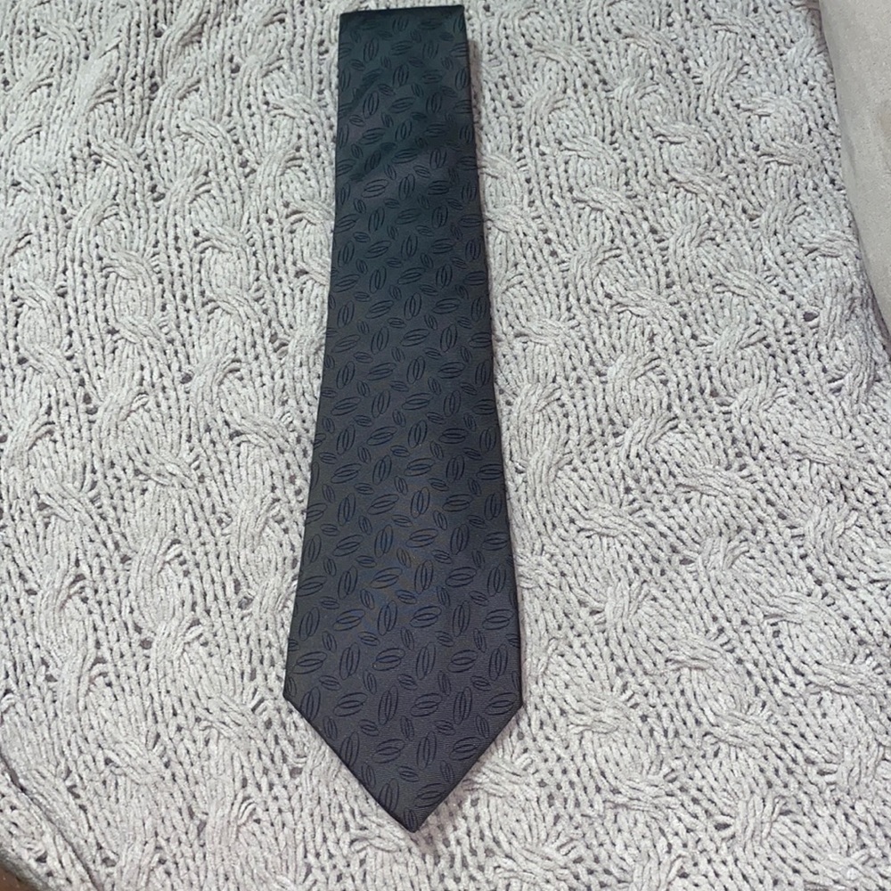 Christian Dior Men’s Tie (Dark Grey/Black)